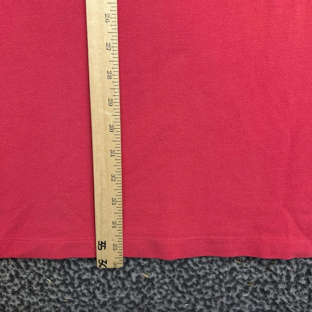 Vintage Polo Ralph Lauren Shirt Men 3XLT Red V-Neck Short Sleeve Cotton